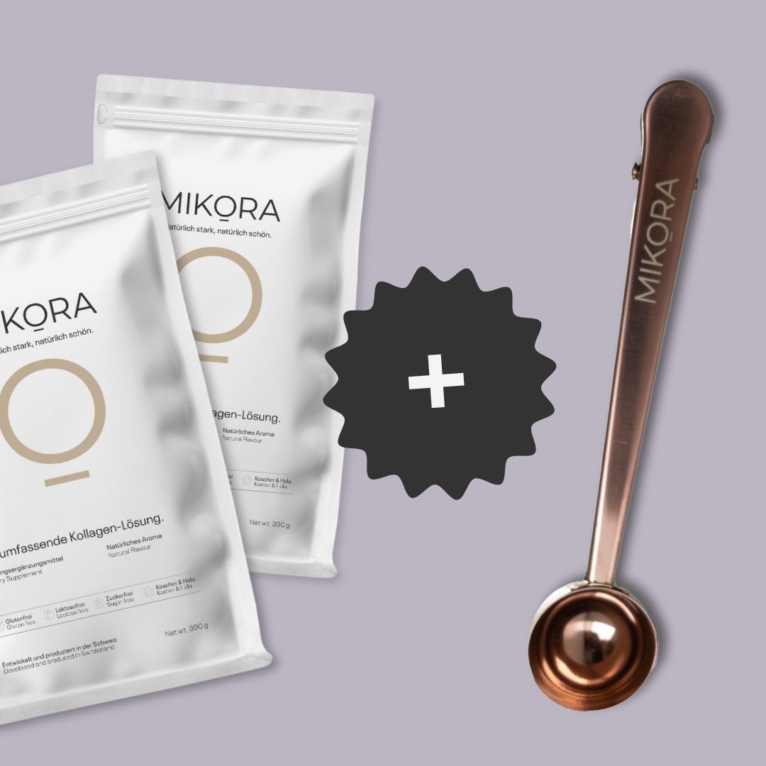 MIKORA Doppelpack + Gratis-Messlöffel mit Beutelclip